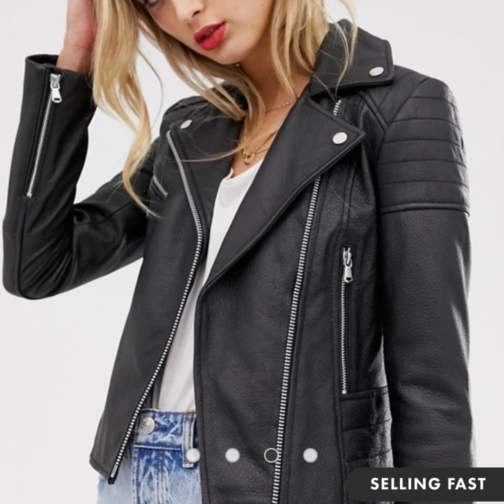 Barney’s Original Real Leather Biker Jacket